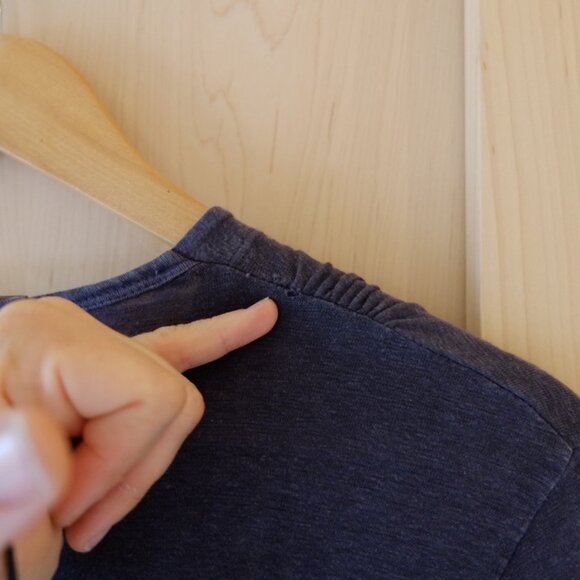 Prairie Underground Hemp Wrap Dress Slate Blue Sz. Small - Picture 6 of 9